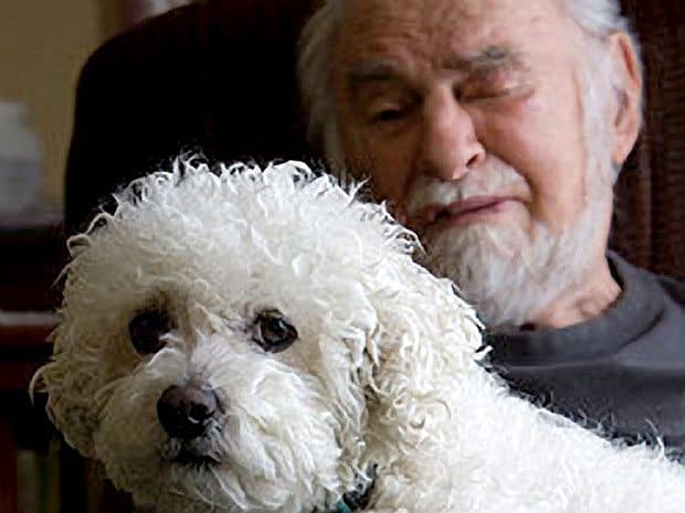 John Hildon and his dog