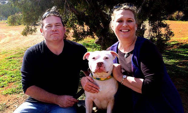 Chance, with his new family, Nathaniel Valley and Pamela Ashley!